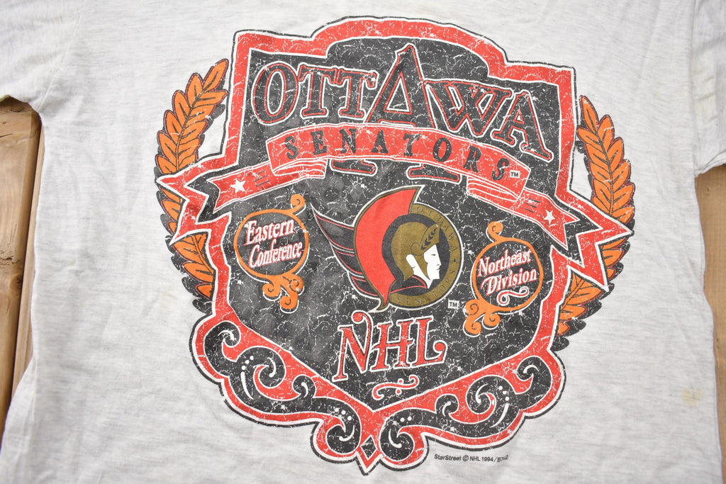 Vintage 1994 Ottawa Senators NHL Single Stitch T Shirt