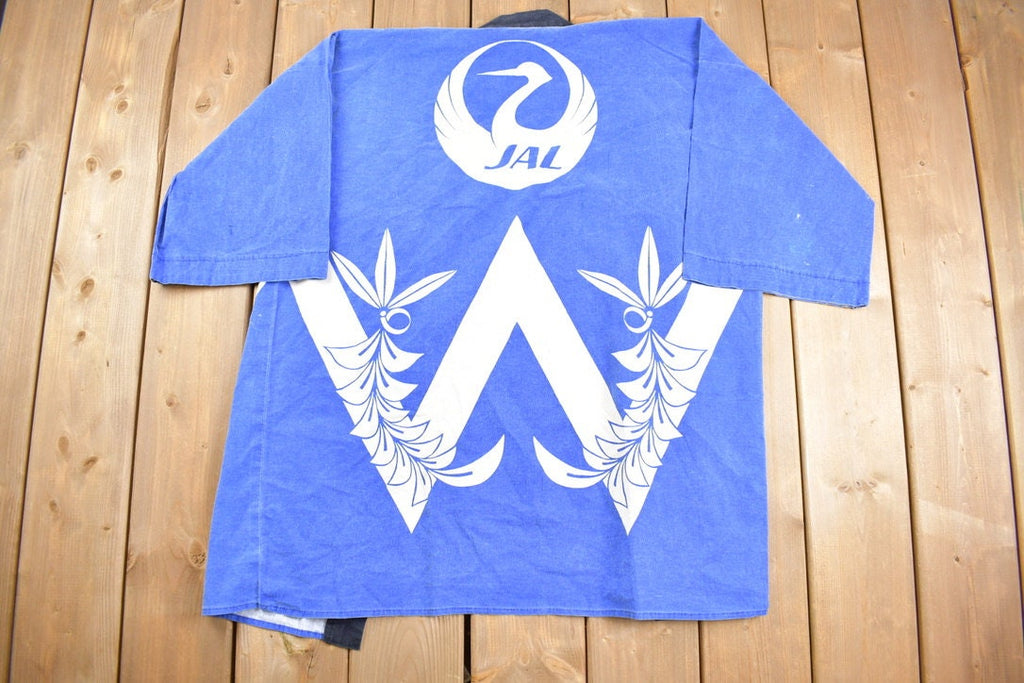Vintage 1980s Jal Airlines Promotional Kimono