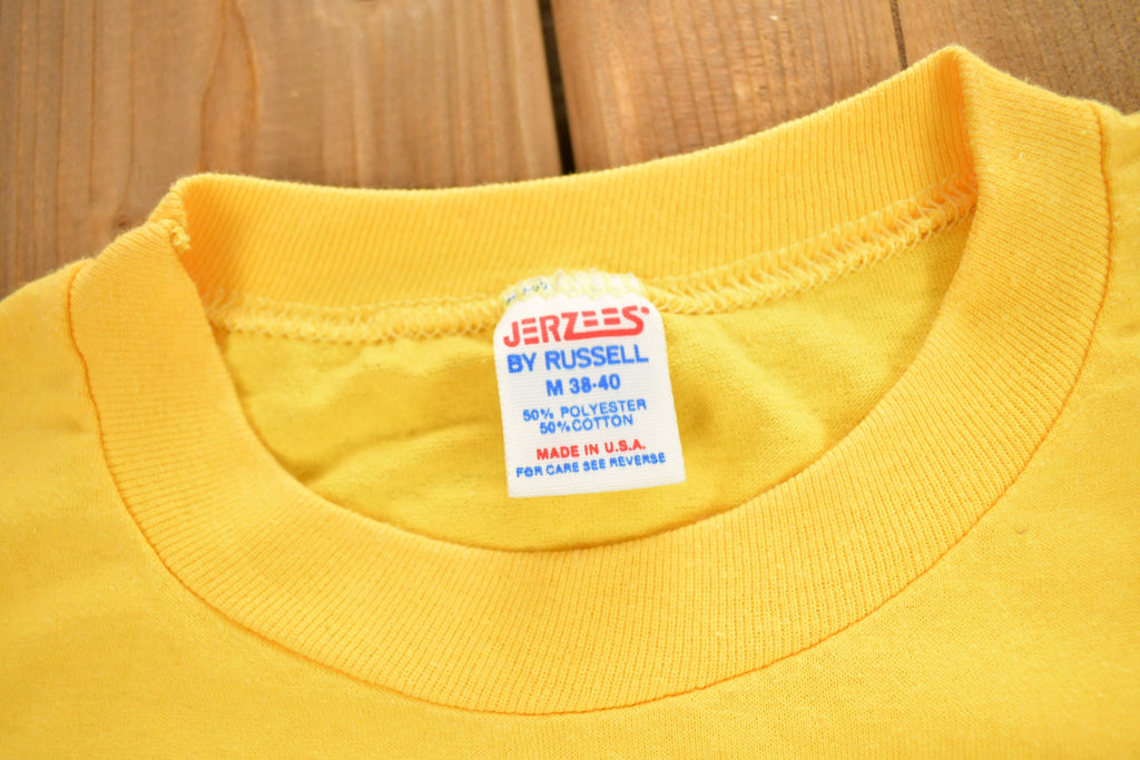 Vintage 1985 MFD Learn Not To Burn Fun Run Graphic T Shirt