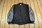 Vintage 1980 Butwin Wool Leather Varsity Jacket Men's XL