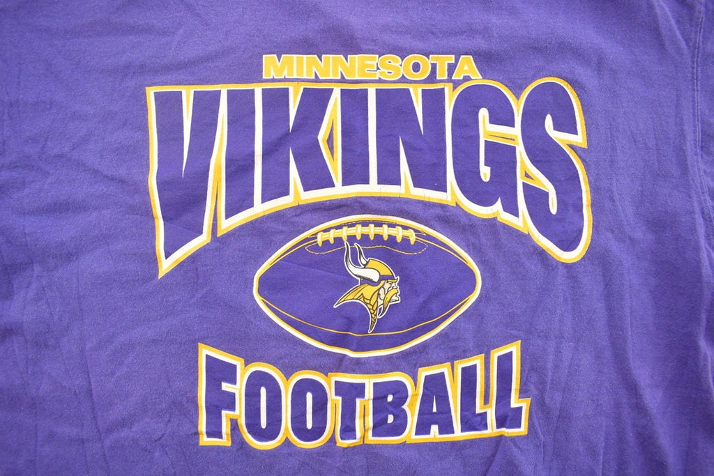 Vintage 1990s Minnesota Vikings NFL Graphic T-Shirt