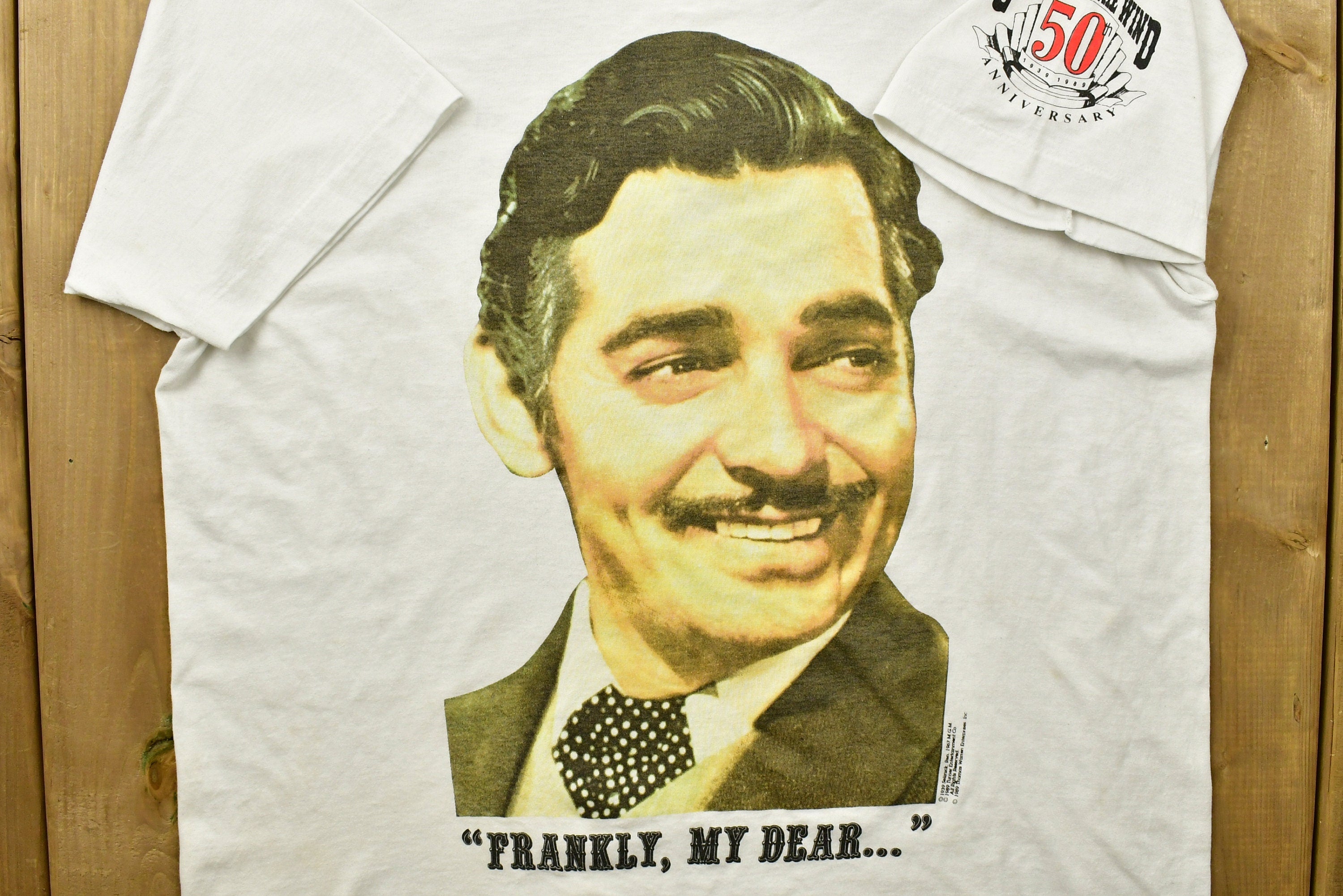 Vintage 1989 Gone With The Wind Movie Promo T-shirt Made In USA Thomas Warren Single Stitch