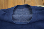 Vintage 1990s Blank Navy Crewneck Sweatshirt - Medium