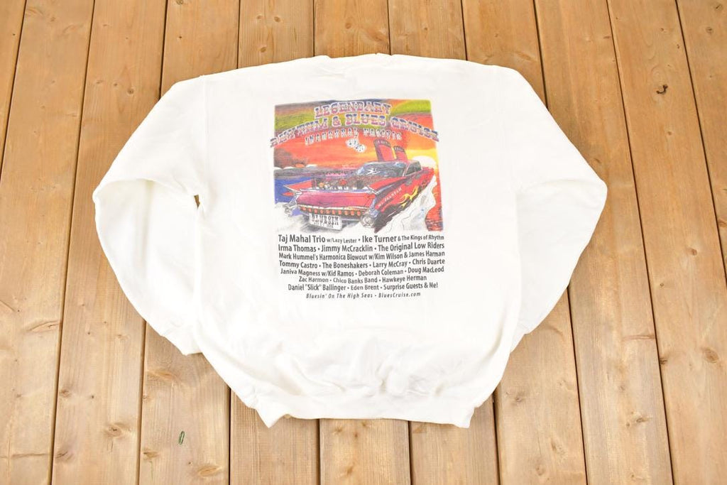 Vintage 1990s Rhythm And Blues Cruise Crewneck Sweatshirt Men's L