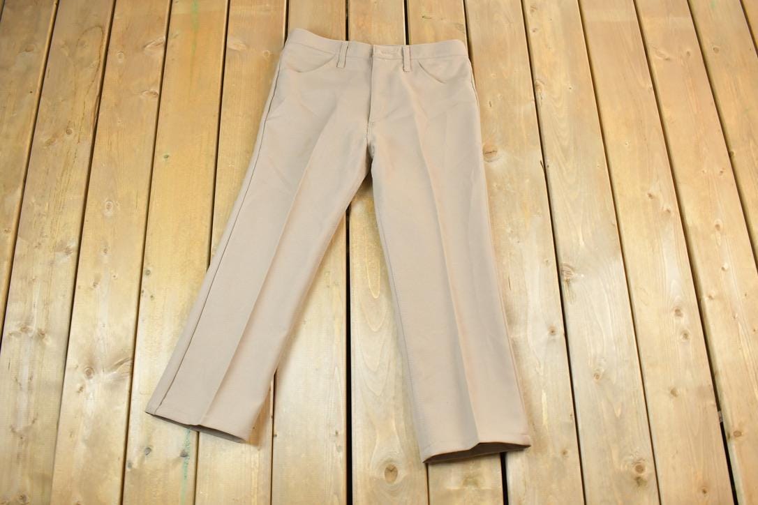 Vintage 1970s Wrangler Pants Size 34 x 26 Made In USA
