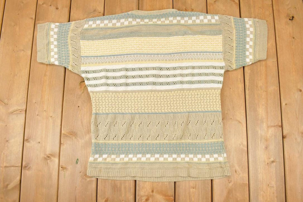 Vintage 1990s The Villager Knit Crewneck Shirt Womens L  90s Knitted Sweatshirt  Vintage Preppy Knits