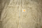 Vintage 1990s Distressed Carhartt Hooded Work Jacket