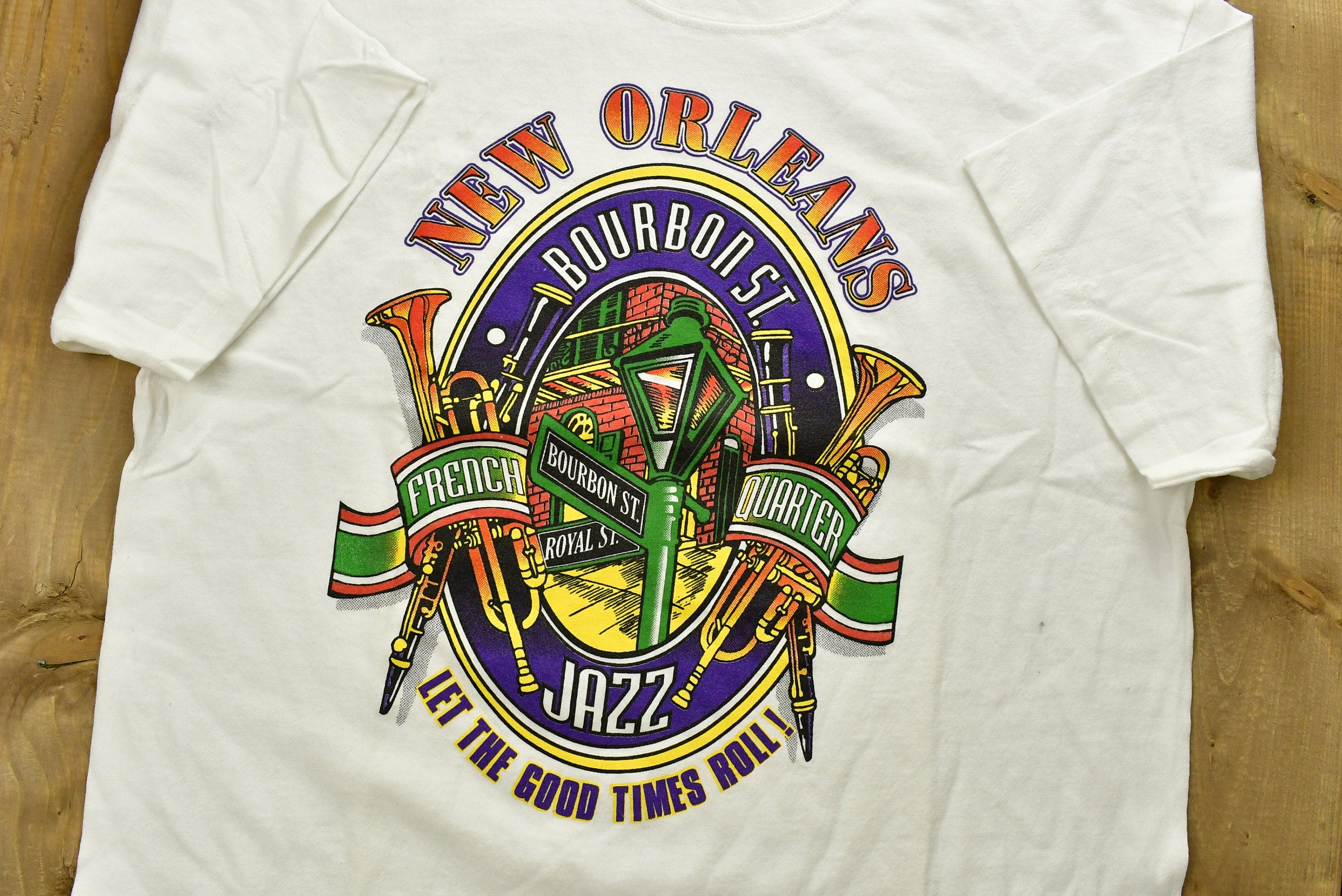 Vintage 1990s New Orleans Bourbon St. Jazz T-Shirt