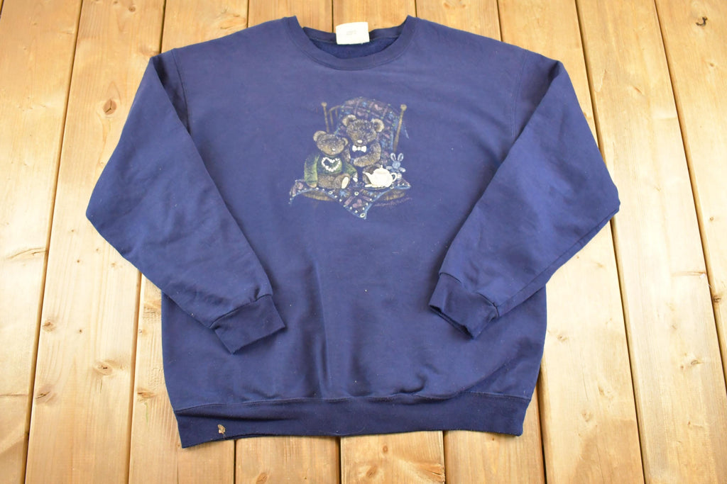Vintage 1990s Cute Teddy Bears Northern Reflections Souvenir Crewneck Sweatshirt Womens L