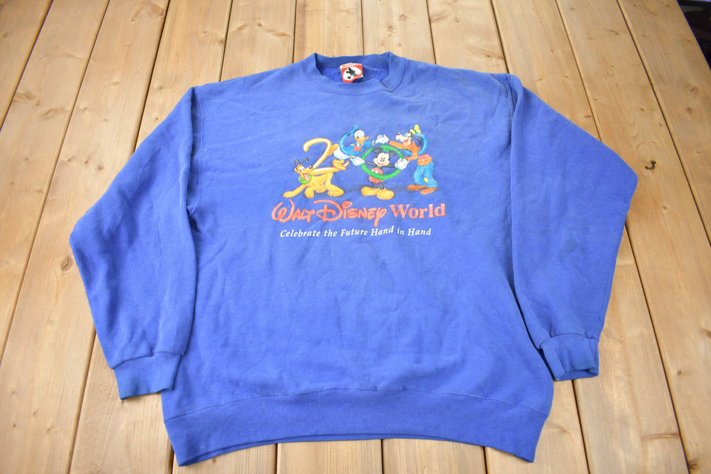 Vintage 1990s Walt Disney World Mickey INC Disney Crewneck Made In USA