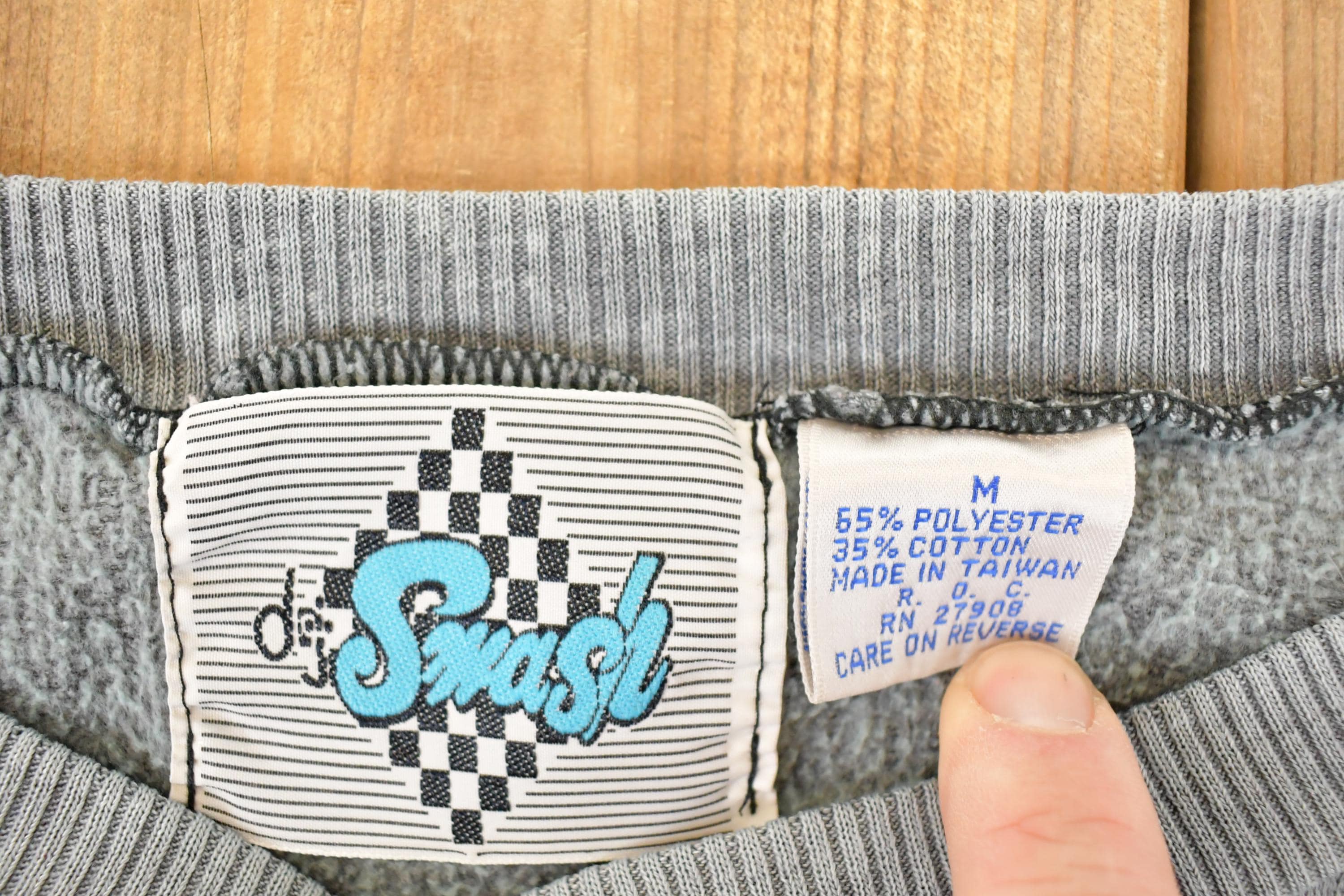 Vintage 1990s Dj Smash Worldwide Graphic Print Crewneck Sweatshirt Men's L
