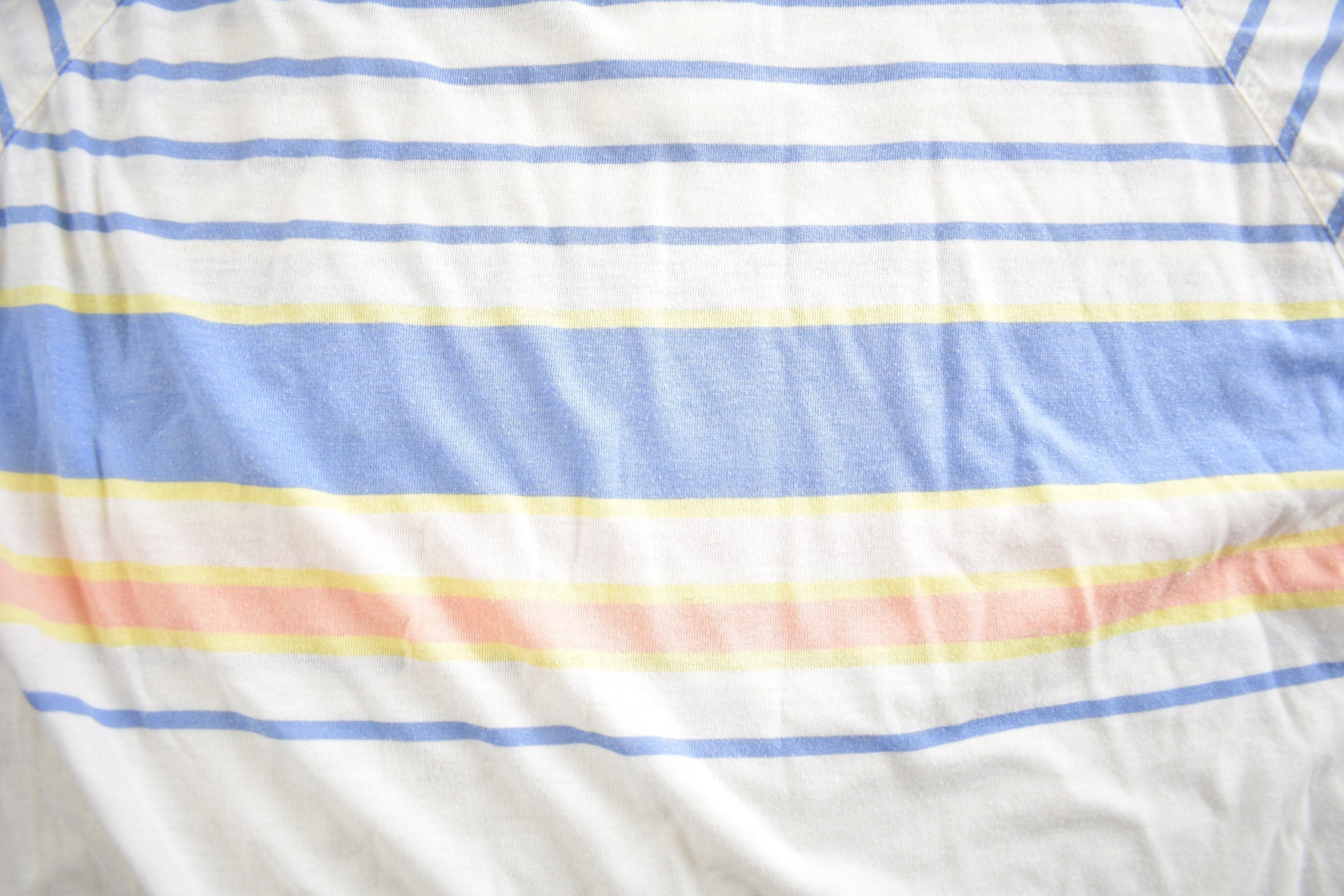 Vintage 1980s Blank Striped Button Up Golf Shirt
