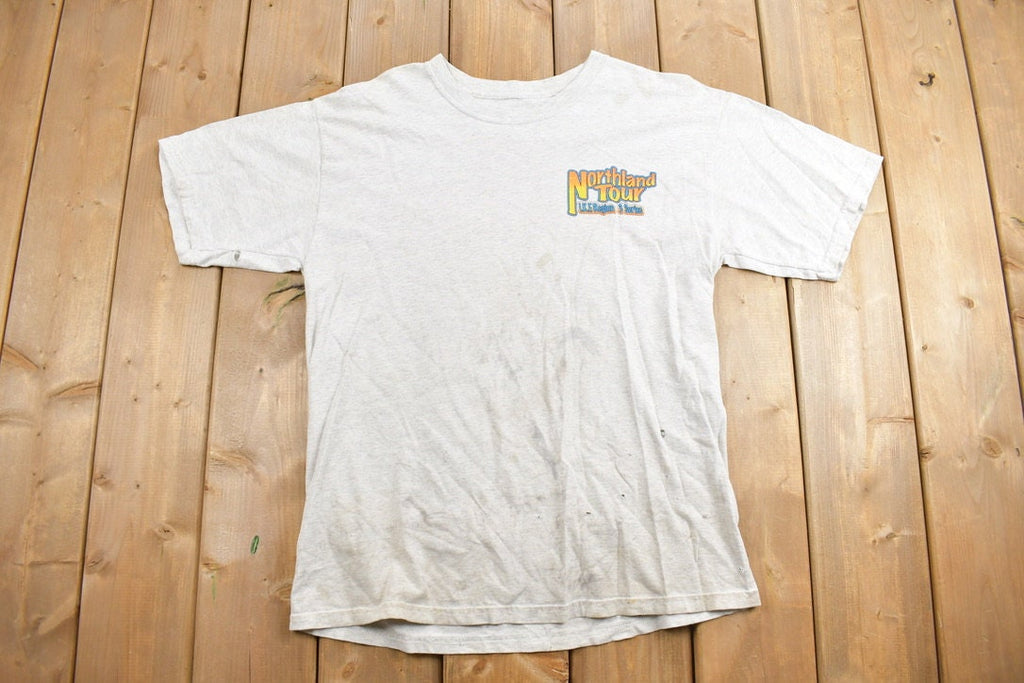 Vintage 1990s Northland Tour Racing Graphic T Shirt / Vintage T Shirt / Streetwear / Racing Graphic