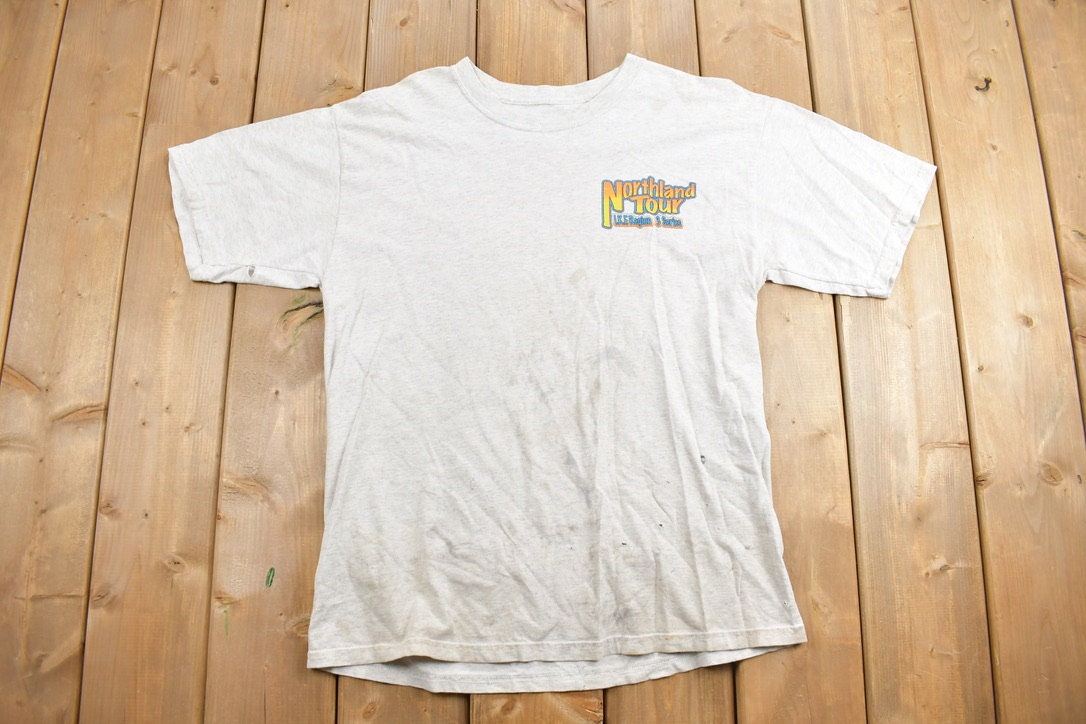 Vintage 1990s Northland Tour Racing Graphic T Shirt / Vintage T Shirt / Streetwear / Racing Graphic