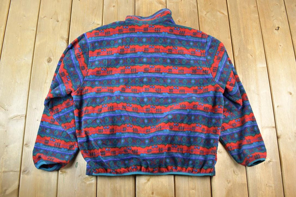 Vintage 1990s LL Bean Fleece Outdoorsman Sweater / 90s Sweater / Streetwear / Hiking / Fleece Zip up
