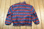 Vintage 1990s LL Bean Fleece Outdoorsman Sweater / 90s Sweater / Streetwear / Hiking / Fleece Zip up