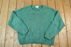 Vintage 1990s Eddie Bauer Knit V Neck Sweater