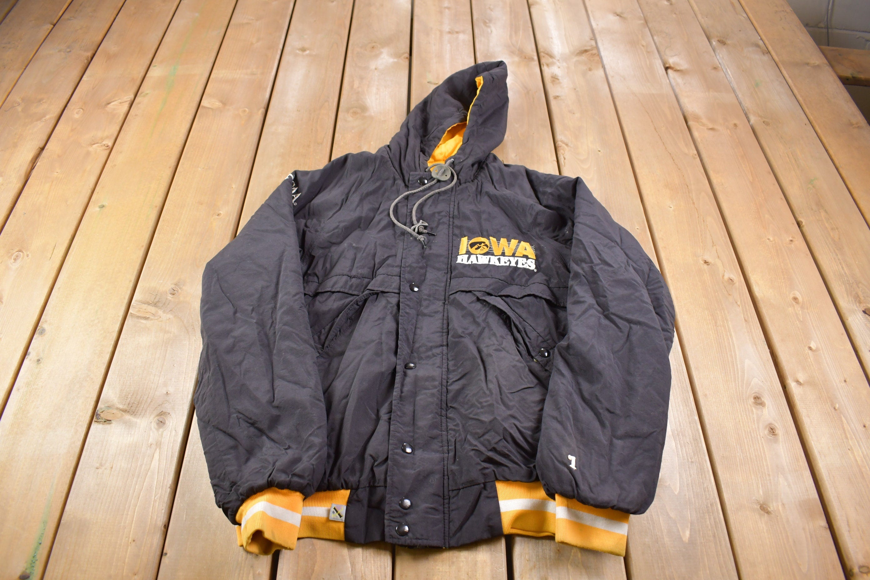 Vintage 1980s University of Iowa Hawkeyes #1 Apparel Collegiate Jacket