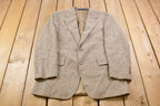Vintage 1990s Higbee's All Over Pattern Wool Blazer Jacket