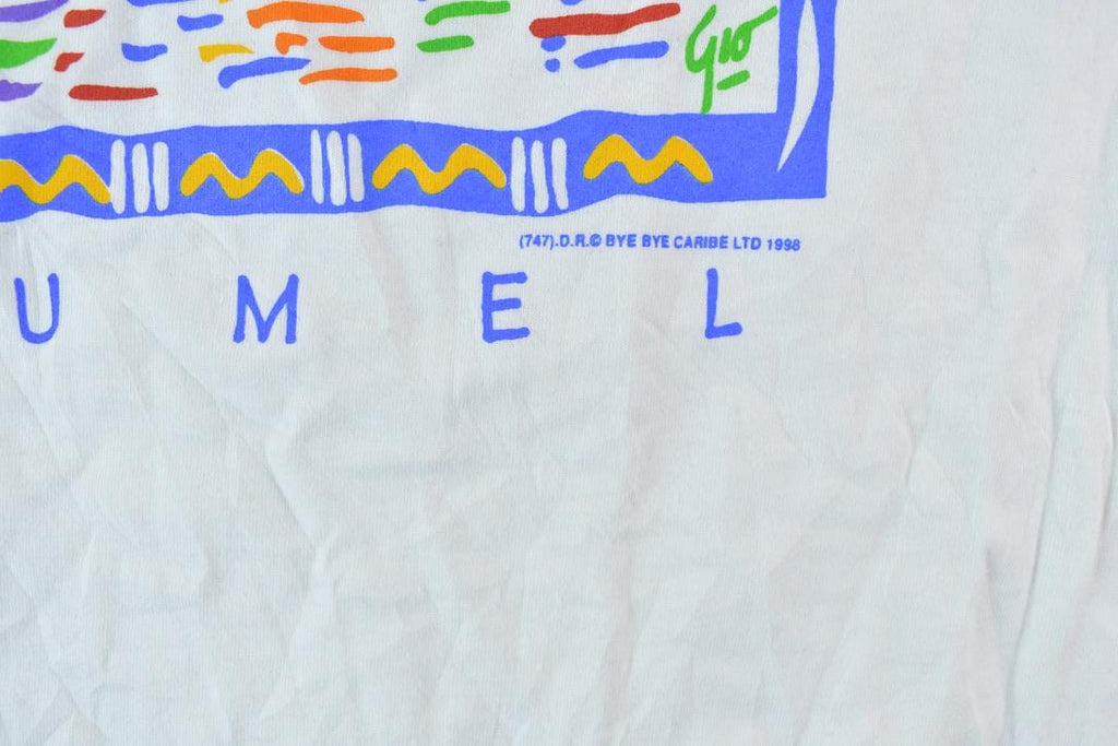 Vintage 1998 Bye Bye Cozumel Souvenir T-Shirt