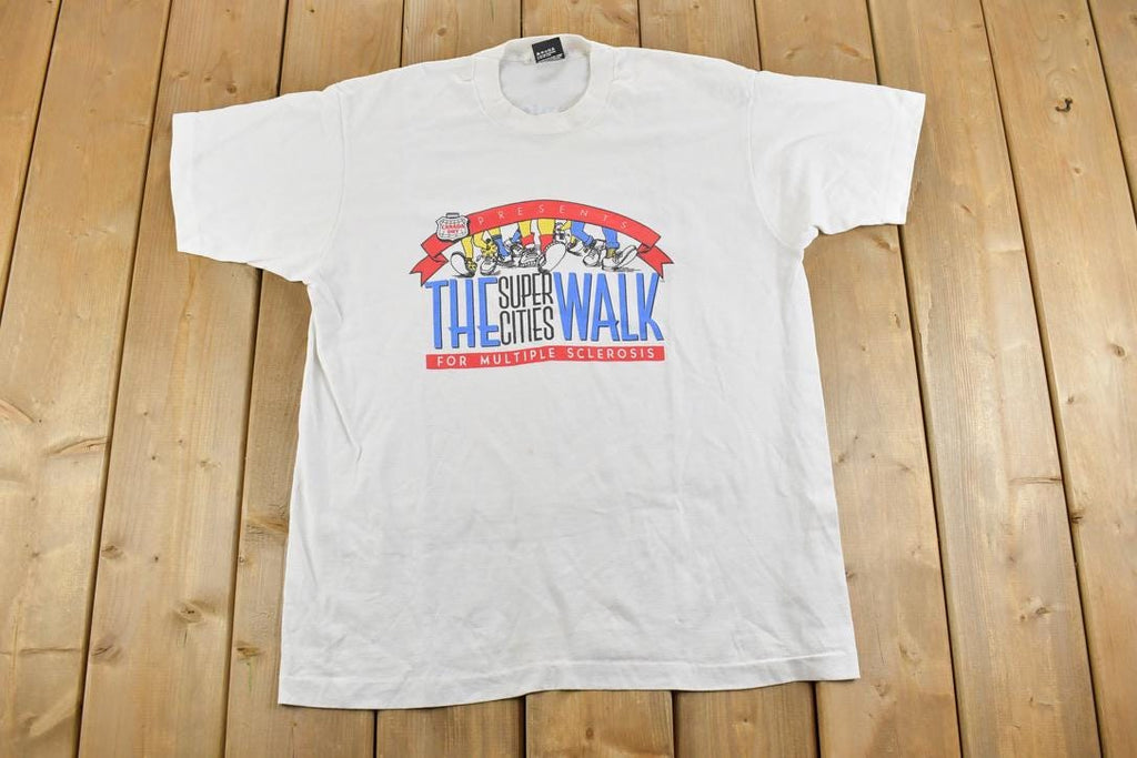 Vintage 1990s Super Cities MS Walk Souvenir T-Shirt
