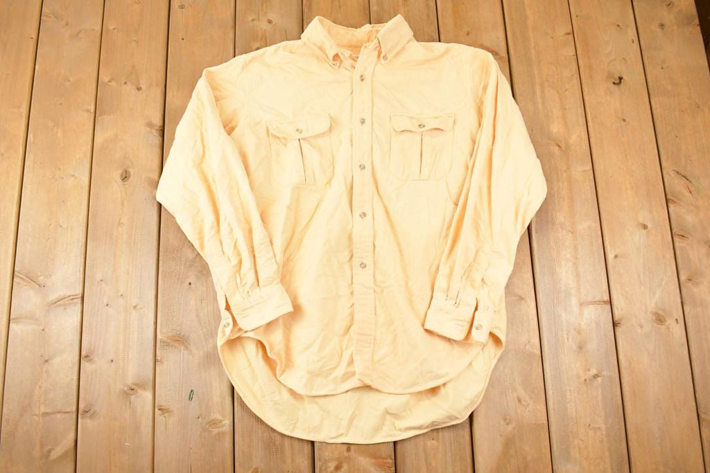 Vintage 1970s Brooks Brothers Flannel Button Up Shirt Men's XL