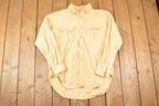 Vintage 1970s Brooks Brothers Flannel Button Up Shirt Men's XL