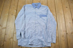 Vintage 1990s Blue Button Up Shirt