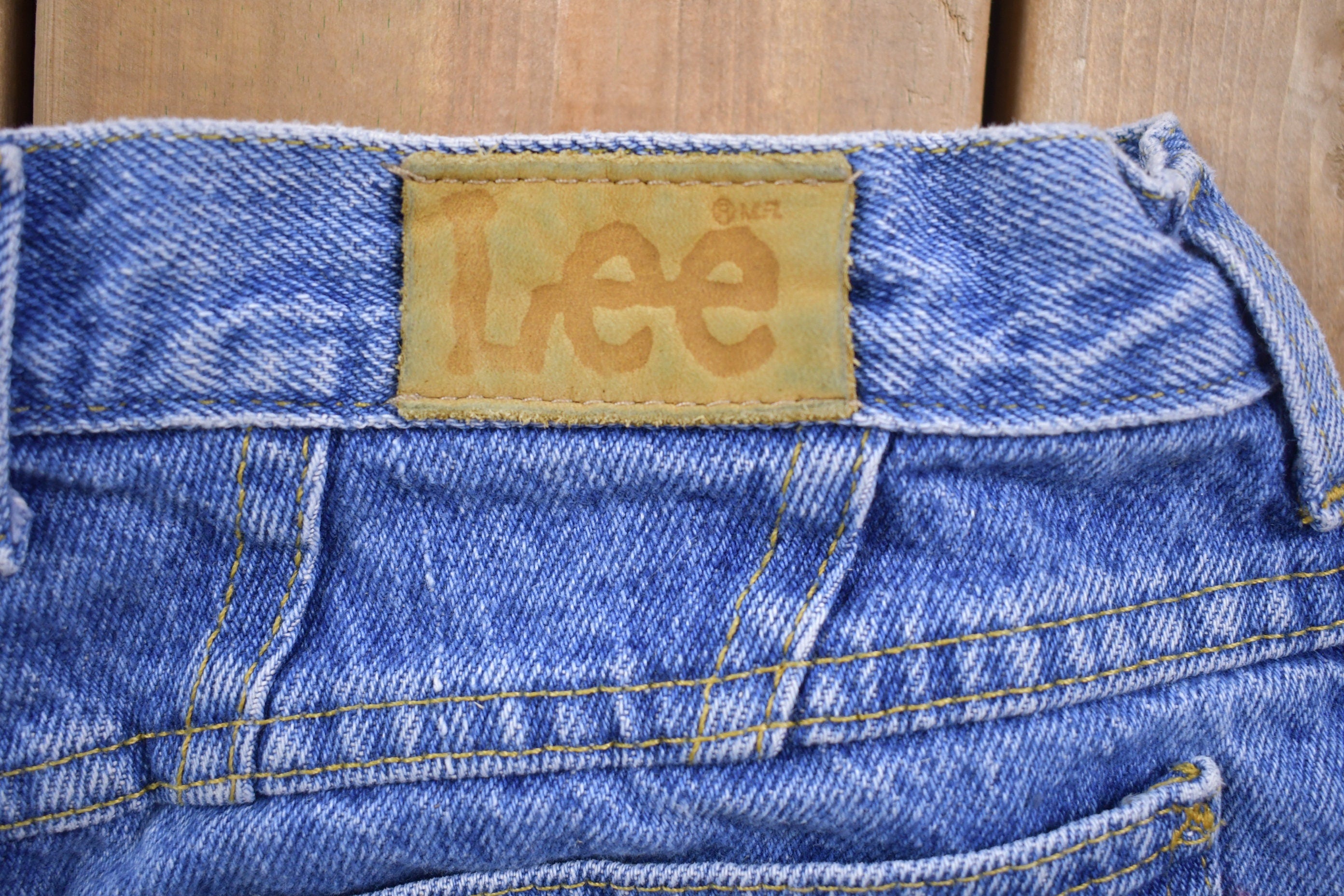 Vintage 1990s Lee Blue Denim Jean Shorts