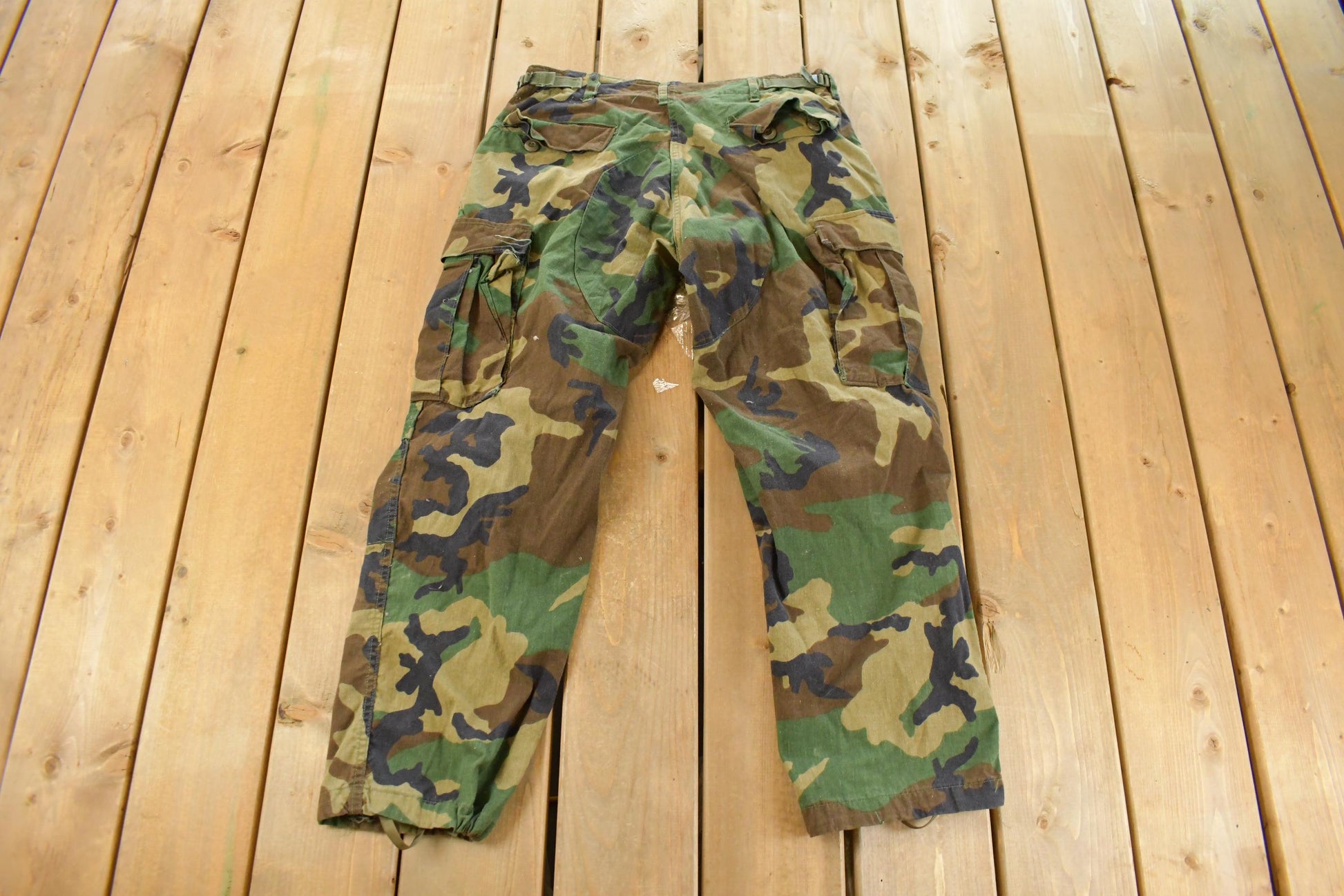 Vintage 2000s Army Military Woodland Camo Cargo Pants Men's 33 x 28
