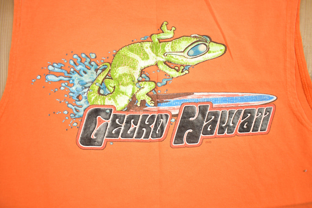 Vintage 1990s Souvenir Gecko Hawaii Tank Top