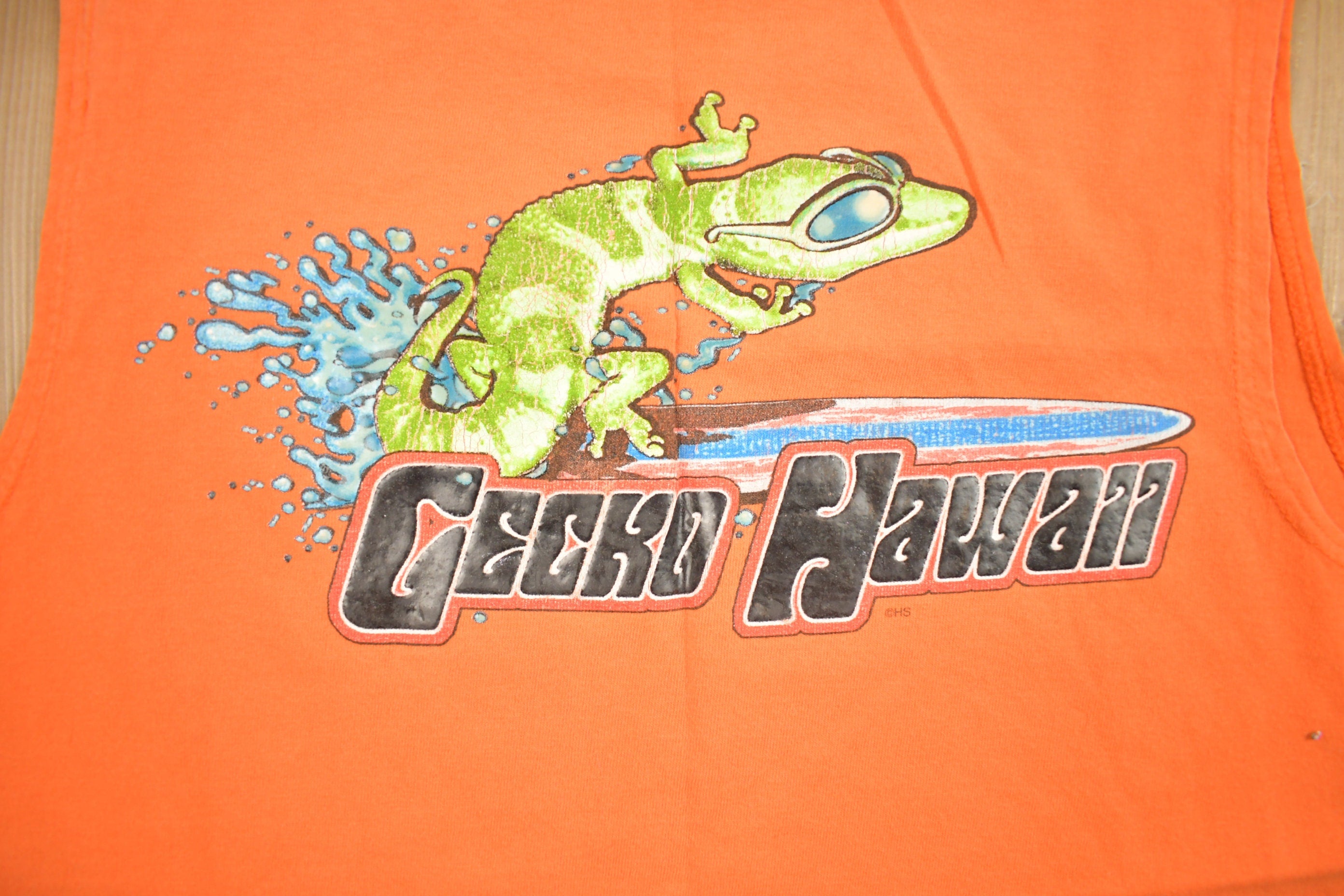 Vintage 1990s Souvenir Gecko Hawaii Tank Top