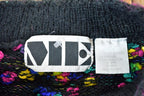 Vintage 1990s Me Neon Heavy Knit Abstract Pattern Crewneck Sweater Made In