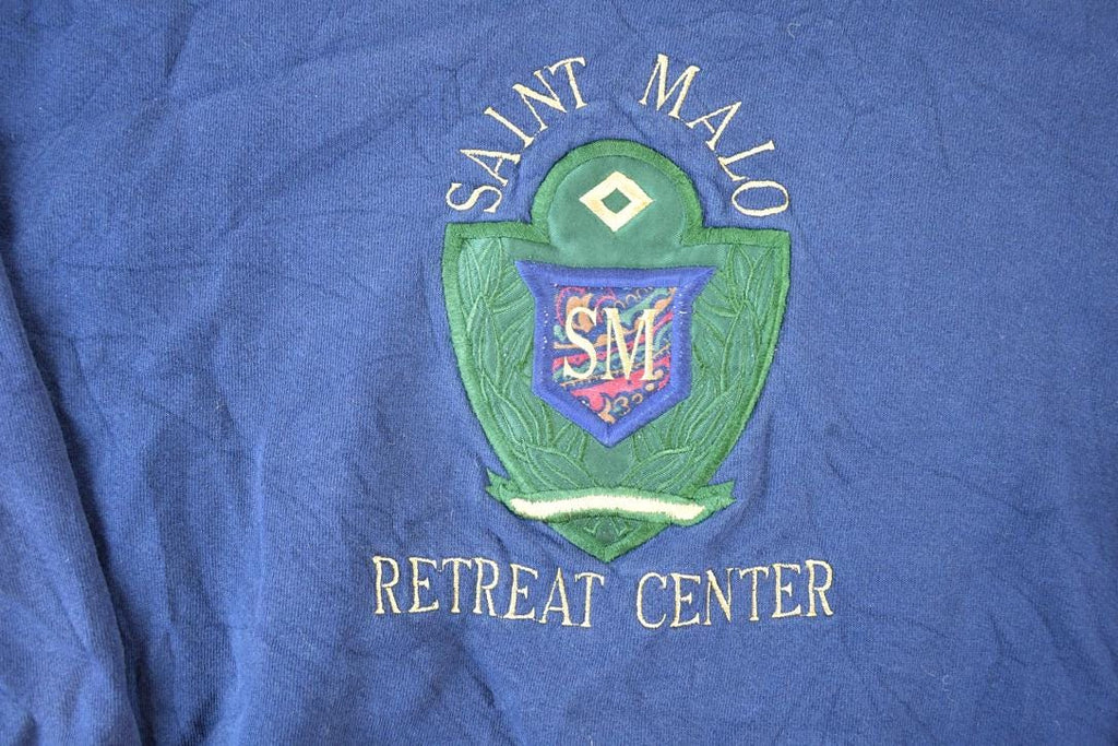 Vintage 1990s Saint Malo Retreat Center Souvenir Crewneck Sweatshirt Made In USA