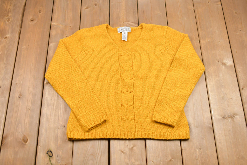 Vintage Jones Wear V-Neck Knitted Sweater