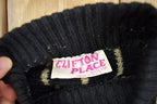 Vintage 1980s Clifton Place Heavy Knit Turtle Neck Sweater Made In USA