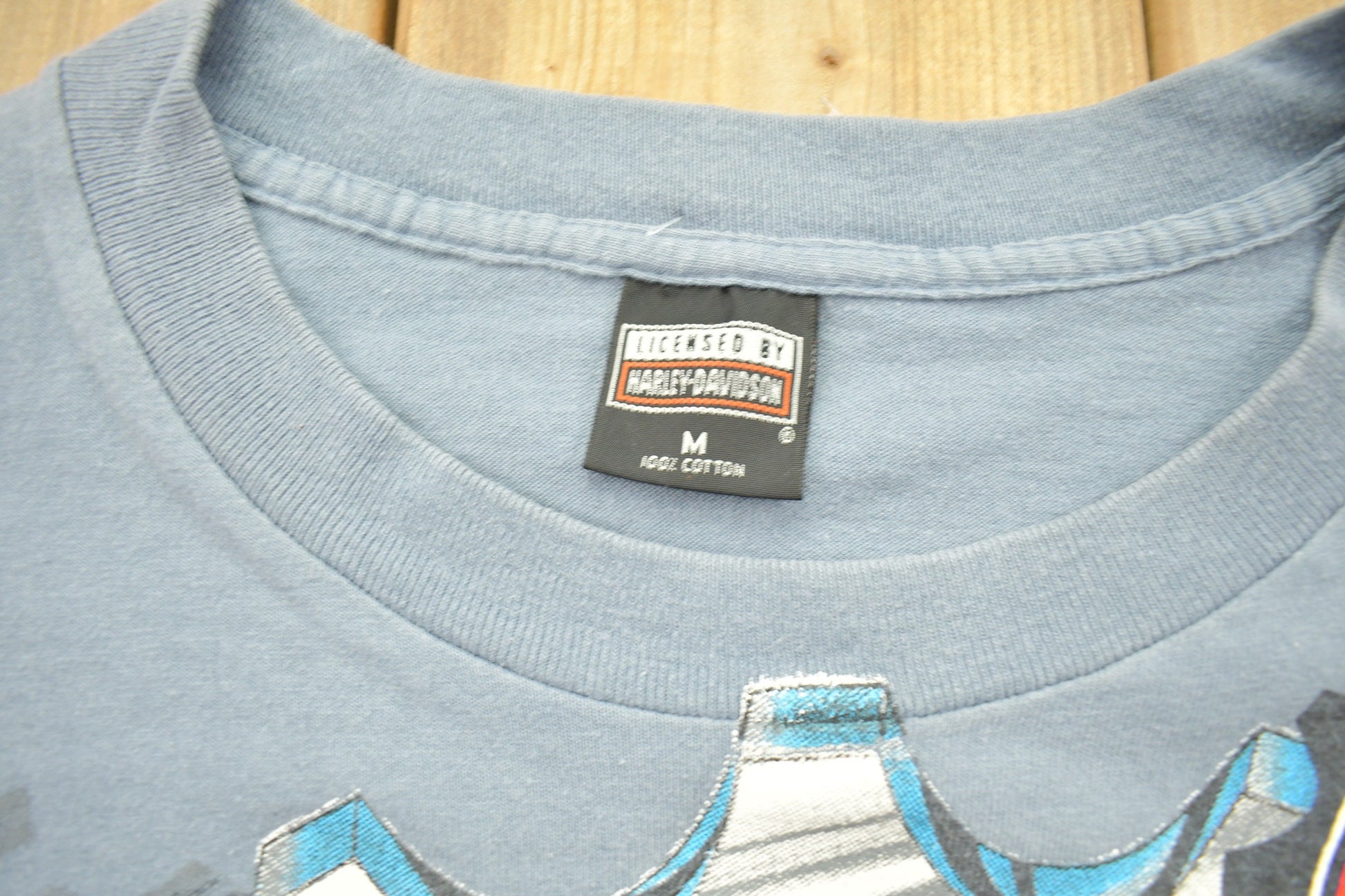 Vintage 1995 Harley Davidson All Over Print T Shirt