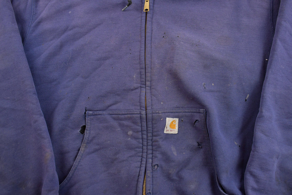 Vintage 1990s Carhartt Thermal Lined Heavy Weight Zip Up Hoodie