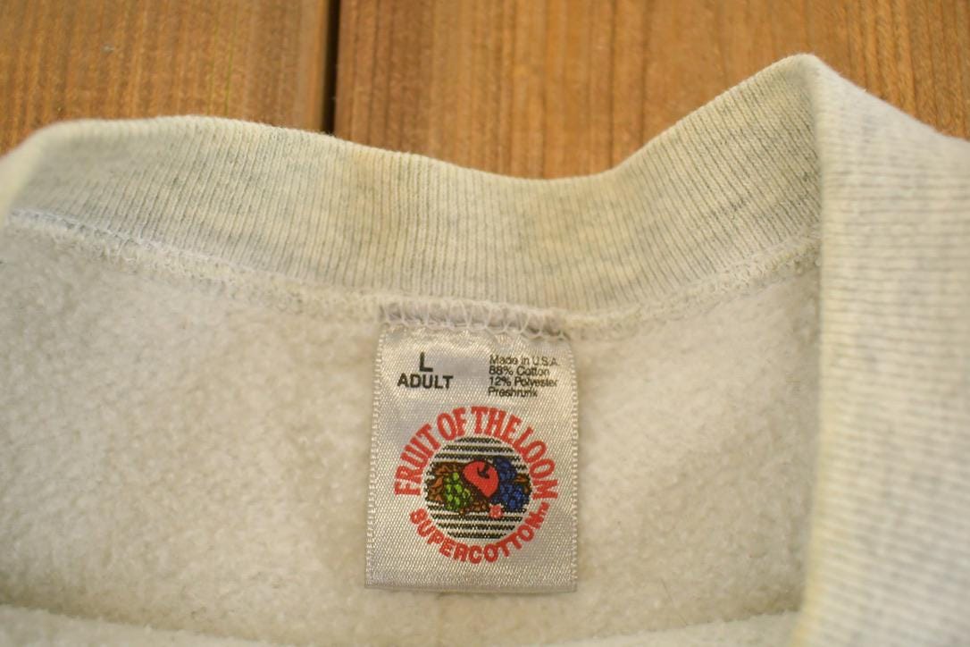 Vintage 1990s Keeshond Dog Heavyweight Souvenir Crewneck Sweatshirt Mens M / 90s Crewneck / Travel Vacation Sweater
