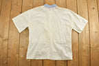 Vintage 1990s Womens Checkered Collar Button Up Shirt