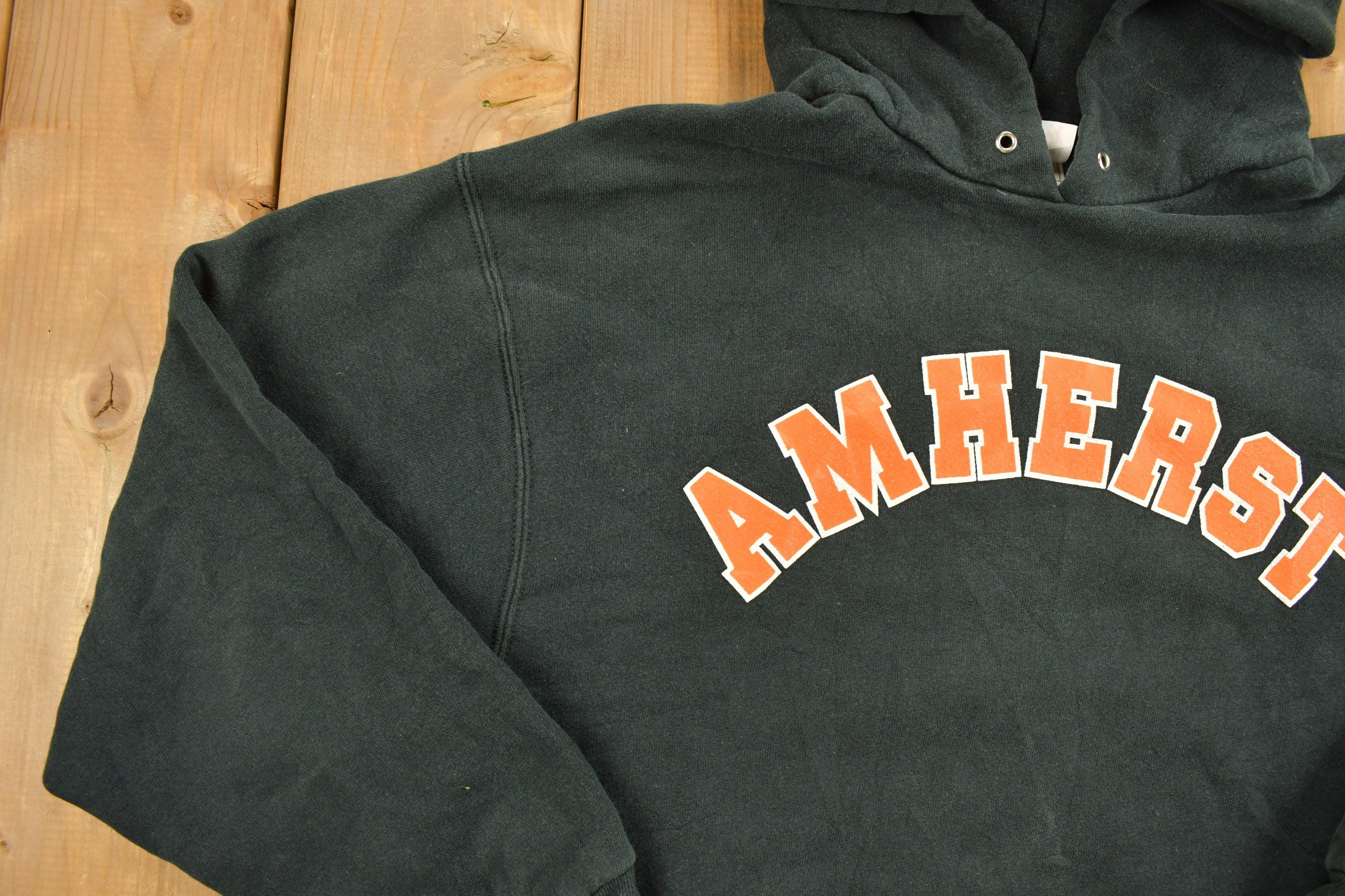 Vintage 1990s Amherst Tigers Basketball Graphic Hoodie