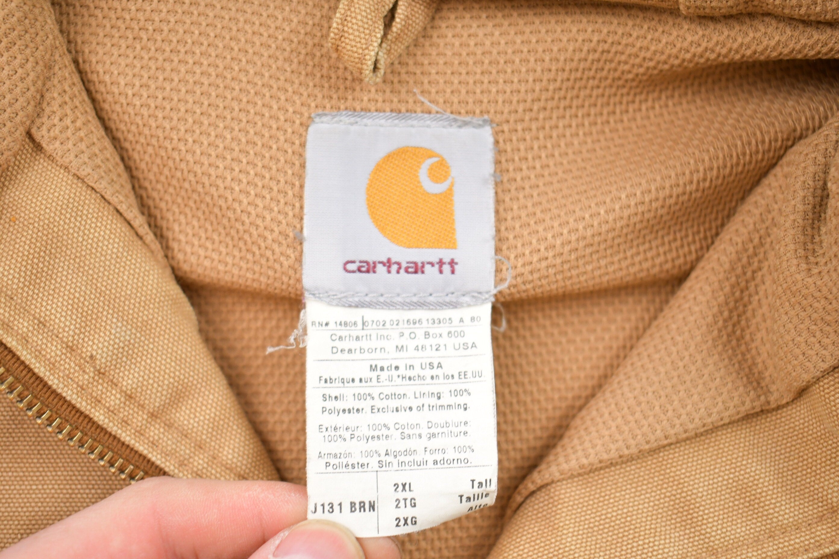 Vintage 1990s Carhartt Hooded Jacket