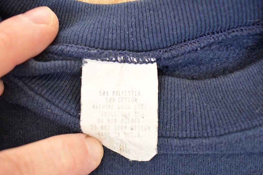 Vintage 1980s St Myers Beach Florida Graphic Print Crewneck Sweatshirt Men's L