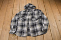 Vintage 1990s Kids Carhartt Plaid Henley Hoodie