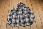 Vintage 1990s Kids Carhartt Plaid Henley Hoodie