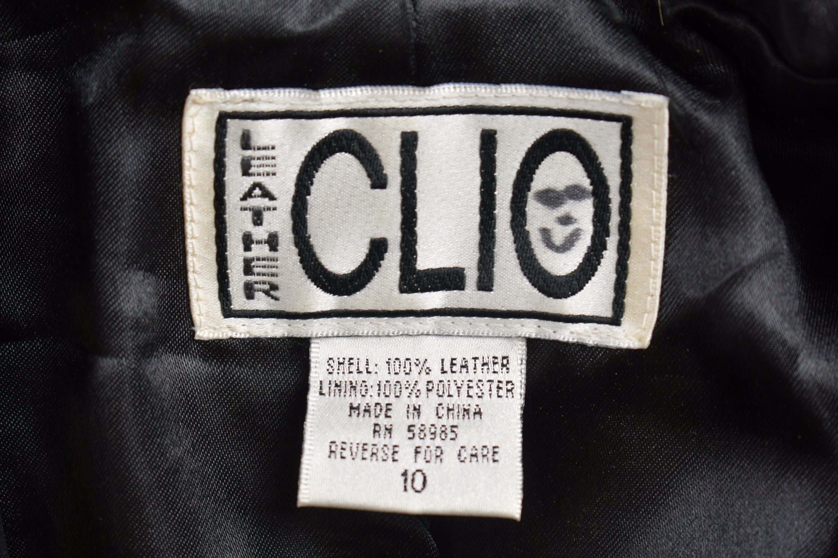 Vintage 1990s Leather Clio Leather Blazer Jacket