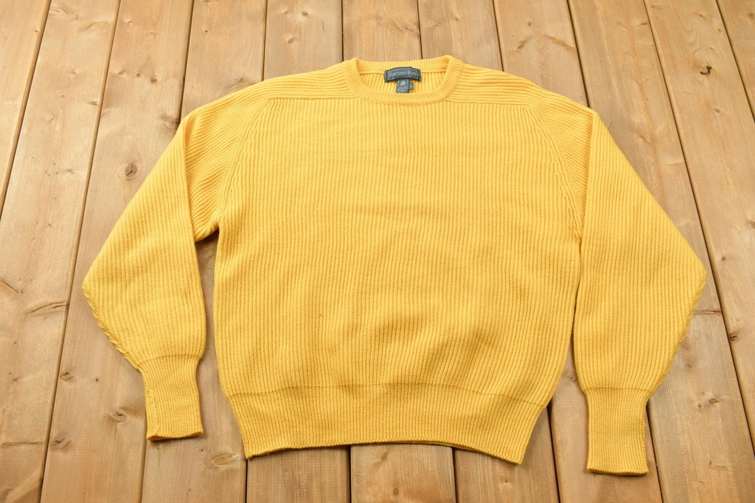 Vintage 1990s Christopher Hayes Knitted Wool Crewneck Sweater