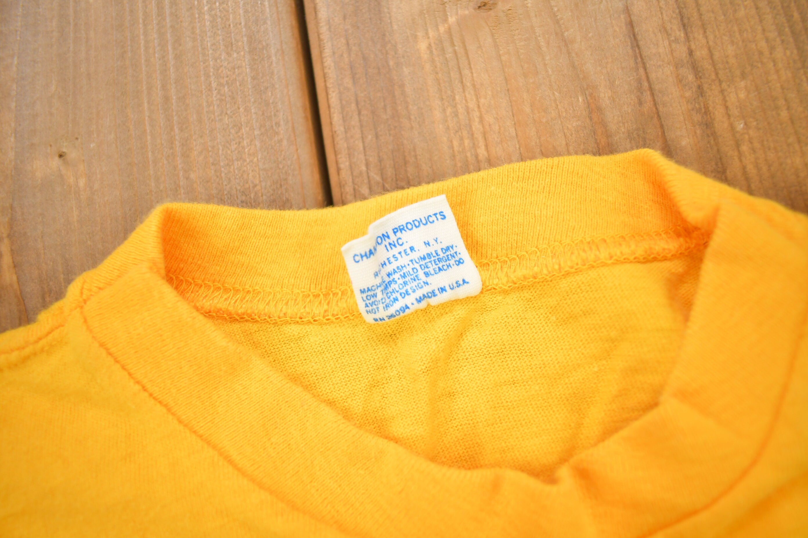 Vintage 1970s Camp Unirondack Graphic Champion T Shirt