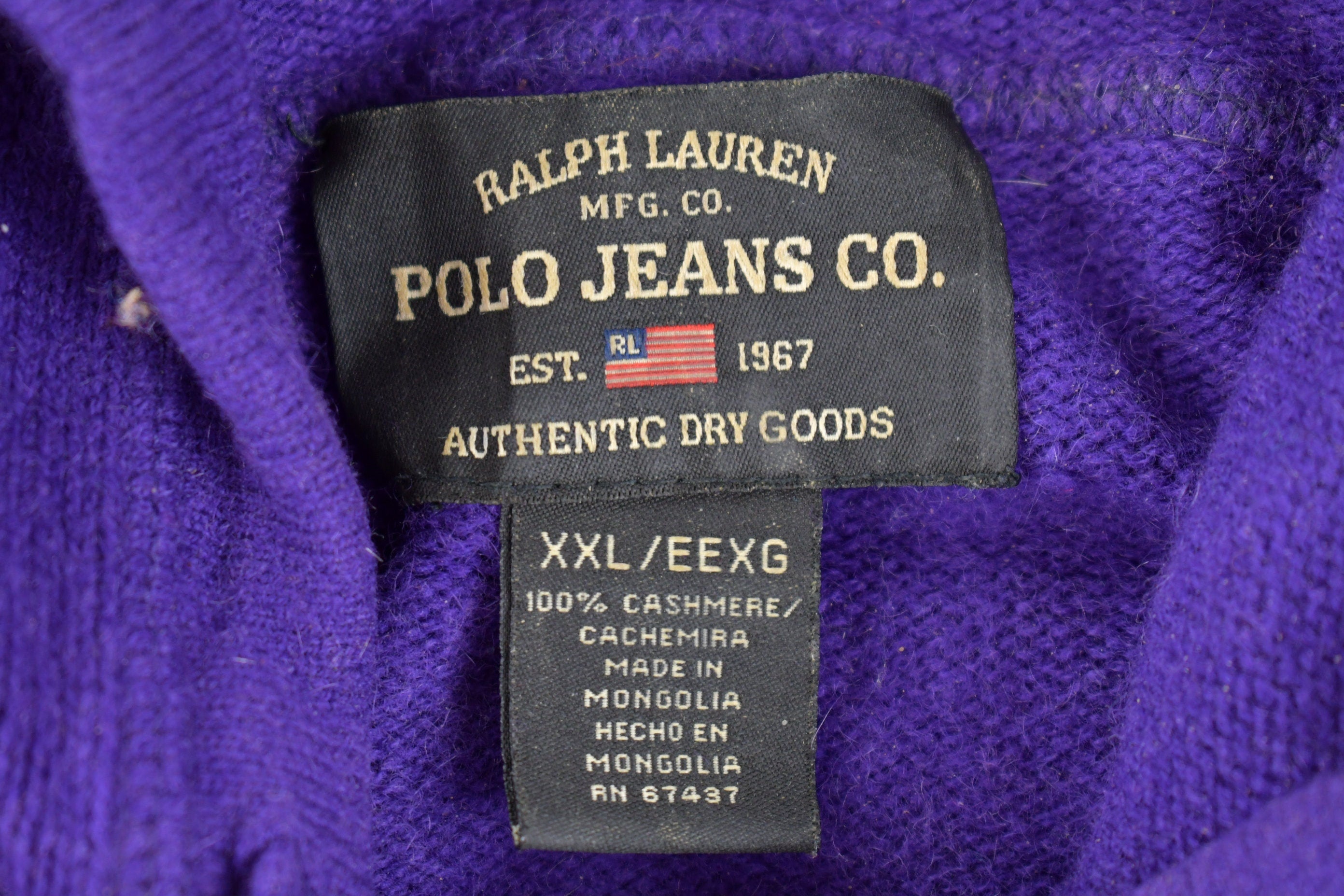 Vintage 1990s Polo Jeans Ralph Lauren Hoodie