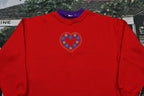 Vintage 1990s Fairset Embroidered Heart Crewneck